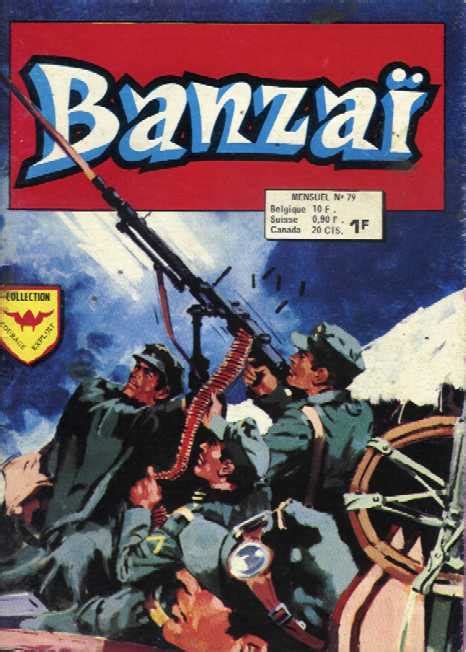 pf comic Banzaï N 79 Sommaire Dessinateur Couverture Glorieuse