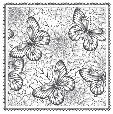 Floral Coloring Pages for Adults - Best Coloring Pages For Kids