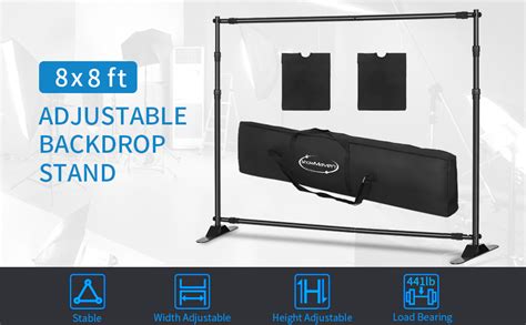 Amazon Showmaven X Ft Backdrop Stand Heavy Duty Banner Stand