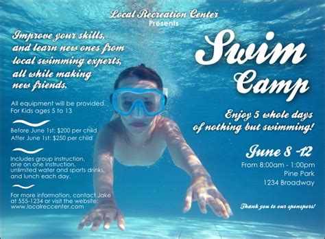 Swim Camp Invitation