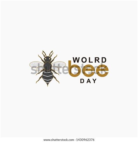 World Bee Day Logo Vector Design Stock Vector Royalty Free 1430962376