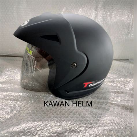 Jual Helm Bmc Touring Black Doft Murah Ongkir Kg Shopee Indonesia