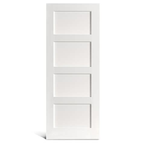 4 flat panel primed Shaker door - OUPAI