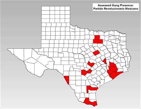 Map Where Texas Most Significant Gangs Criminal Groups Are Located