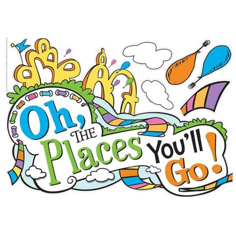 Dr Seuss Oh The Places Youll Go Bulletin Board Shop By Color Or Theme