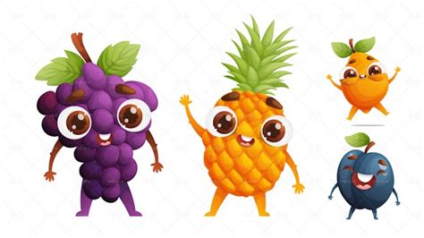 Fruit Characters - Graphics | Motion Array