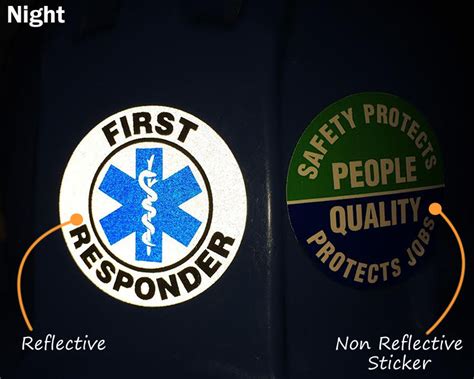 Reflective Safety Hard Hat Labels