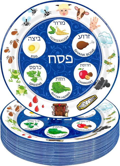 Amazon Pcs Seder Plates For Passover Inch Renaissance Design