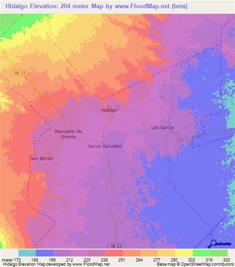 Elevation Of Hidalgomexico Elevation Map Topography Contour