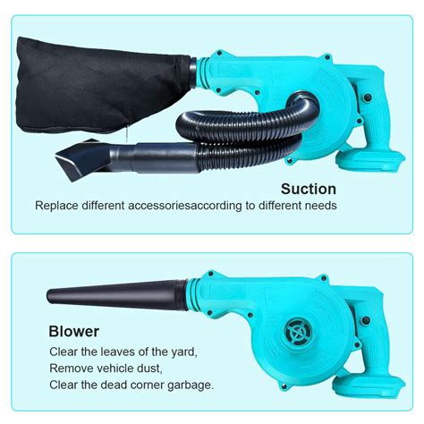 21v Cordless Leaf Blower 2 In 1 Leaf Blower And Vacuum With Battery And Charger Uk Ebay