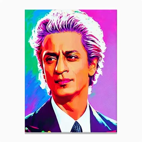 Shah Rukh Khan Pop Movies Art Movies Canvas Print by Lights Camera ...