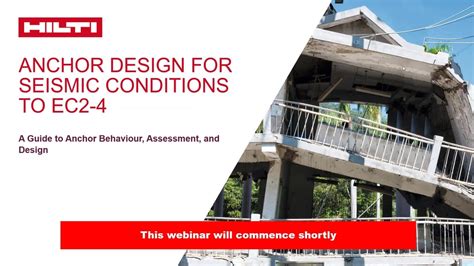 Anchor Design For Seismic Conditions Based On Ec2 4 Video