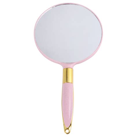 Mirror Hand Handheld Makeup Mirrors Handle Vintage Held Cosmetic Round