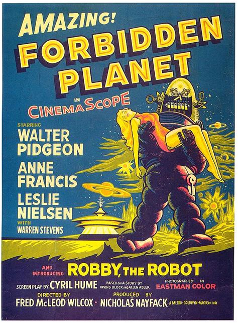 ''Forbidden Planet'' movie poster 1956 by Stars on Art | Forbidden ...