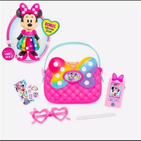 Disney Accessories Disneys Minnie Mouse Minnie Bag Set With Bonus