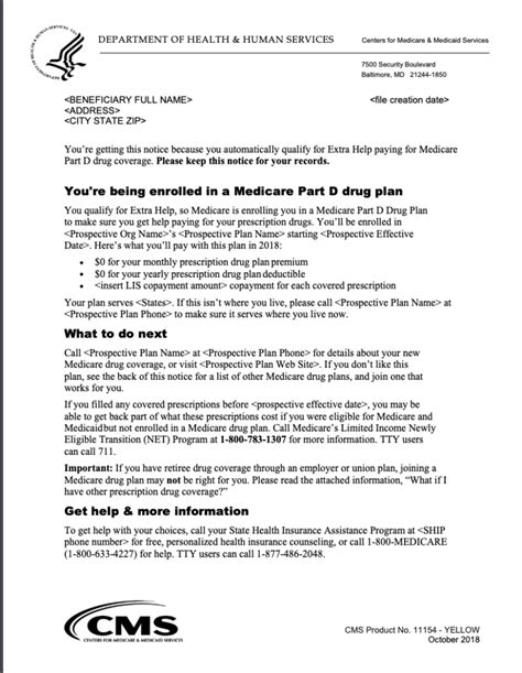 What Is A Medicare Part D Auto Enrollment Notice