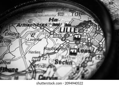 Lille On Map Europe Background Stock Photo 2094940522 | Shutterstock