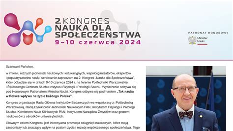 Kongres Nauka Dla Spo Ecze Stwa Program