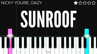 Nicky Youre Dazy Sunroof Easy Piano Tutorial Accords Chordify