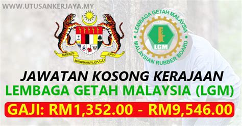 Minima SPM Layak Memohon Jawatan Kosong Lembaga Getah Malaysia LGM