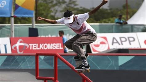 Sanggoe Darma Berikan Perak Untuk Indonesia Dari Cabor Skateboard