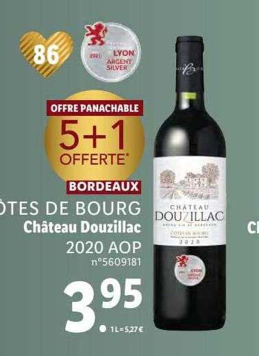 Promo Bordeaux C Tes De Bourg Ch Teau Douzillac Aop Chez Lidl