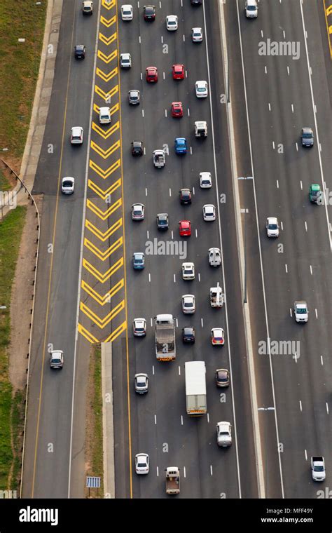 Aerial View Of The N1 Highwaysouth Africa Stock Photo Alamy