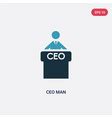 Two Color Ceo Man Icon From People Concept Vector Image