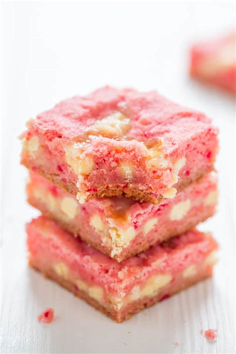 Frosted Strawberry Cake Mix Cookie Bars Averie Cooks