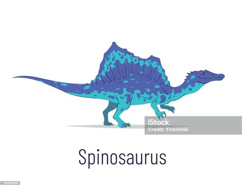 Ilustración De Spinosaurus Dinosaurio Theropoda Ilustración Vectorial