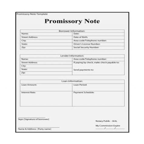 50 Free Useful Promissory Note Templates Ms Word Pdf Besty Templates