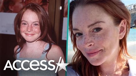 Why Lindsay Lohan Isnt Insecure About Her Freckles Anymore Youtube