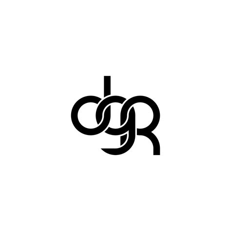 letters dgr logo simple modern clean  vector art  vecteezy