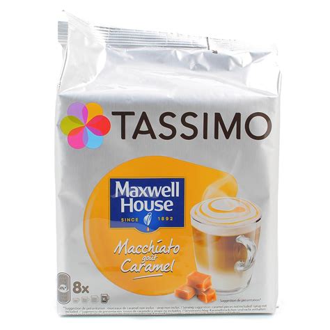 Tassimo Café dosettes Maxwell house latte macchiato caramel 8 capsules