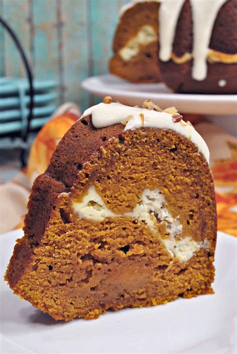 Pumpkin Cream Cheese Bundt Cake Sweet Pea S Kitchen