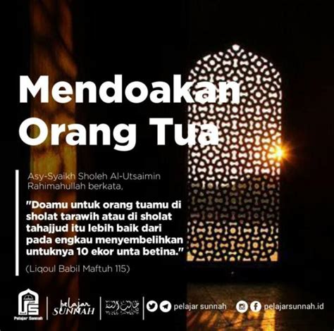 JANGAN LUPA DOAKAN ORANG TUAMU RAMADAN INI