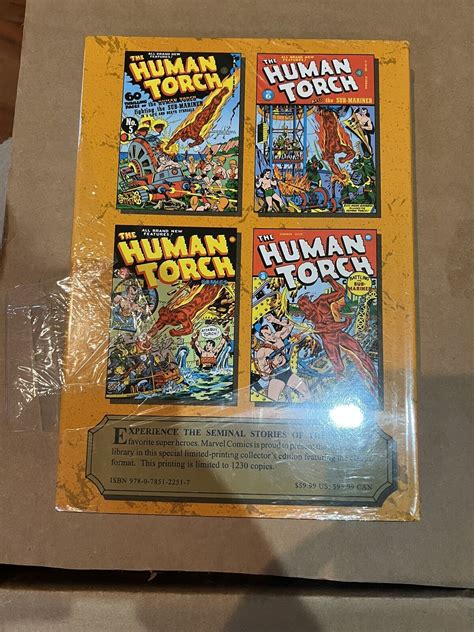 MARVEL MASTERWORKS 88 GOLDEN AGE HUMAN TORCH NOS 5B 8 SEALED IN