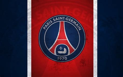 Descargar fondos de pantalla emblema el PSG el París Saint Germain