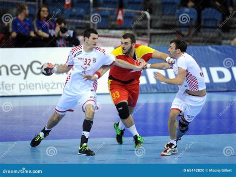 EHF EURO 2016 Croatia Macedonia Editorial Image Image Of Active