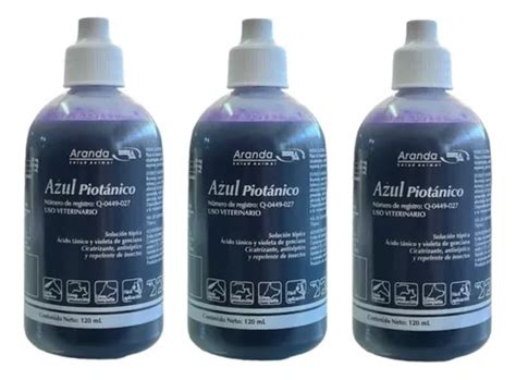 Azul Piotanico Gotero 120 Ml 3 Piezas Envío gratis