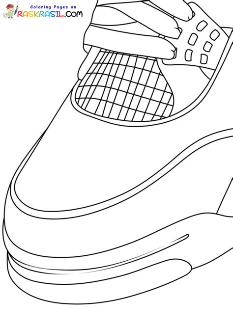 Jordan 4 Coloring Pages