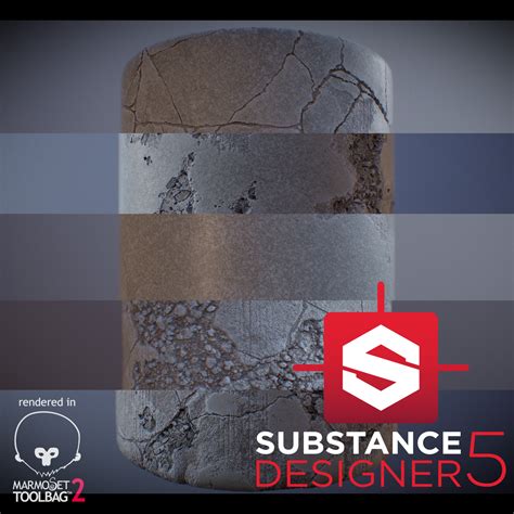 Artstation Concrete Breakdown Substance Designer 5