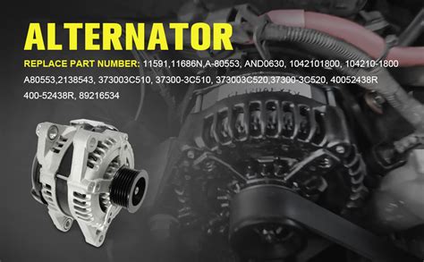 Amazon Aumtoni A High Output Alternator Compatible With