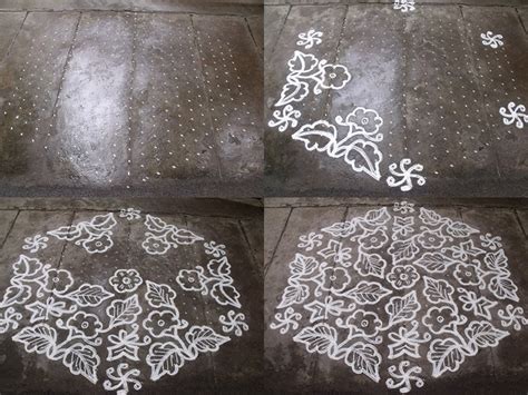 Simple Rangoli Designs With Dots