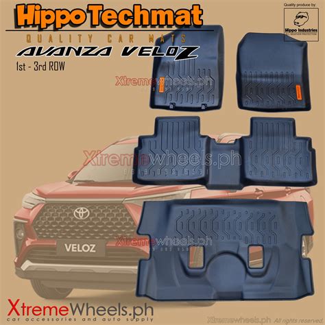 Toyota Avanza J E G VELOZ 2022 2025 V2 Hippo Techmat Thailand Made Deep