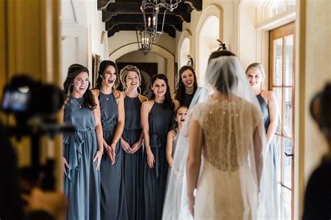 Bridesmaids First Look A Migliaccio Photography Amandamigliaccio