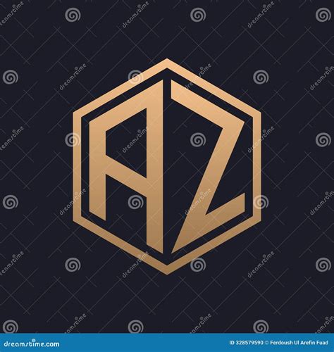 Elegant Hexagon Letter Az Logo Design Initial Luxurious Az Logo