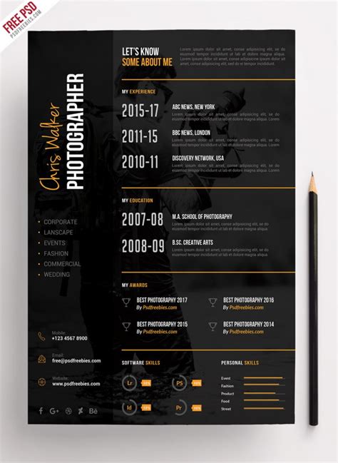 Photographer Cv Template