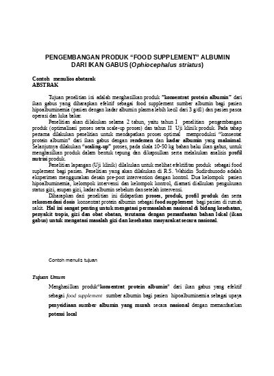 Contoh Abstrak Proposal Penelitian 51 Koleksi Gambar