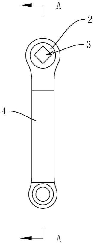 一种曲柄、曲柄的制造方法及曲柄注塑用模具与流程